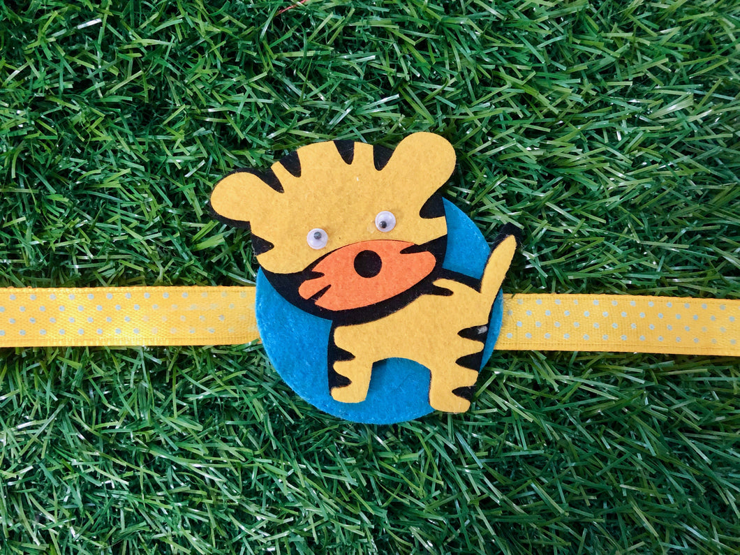 Tiger | Handmade Magnetic Felt Rakhi