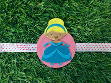 Load image into Gallery viewer, Princess in Blue | Handmade Magnetic Felt Rakhi
