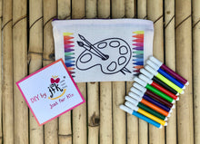 Load image into Gallery viewer, DIY Stationary Pouch Kit | Many Themes |  Colour-it-Yourself
