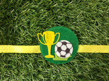 Load image into Gallery viewer, Football | Handmade Magnetic Felt Rakhi
