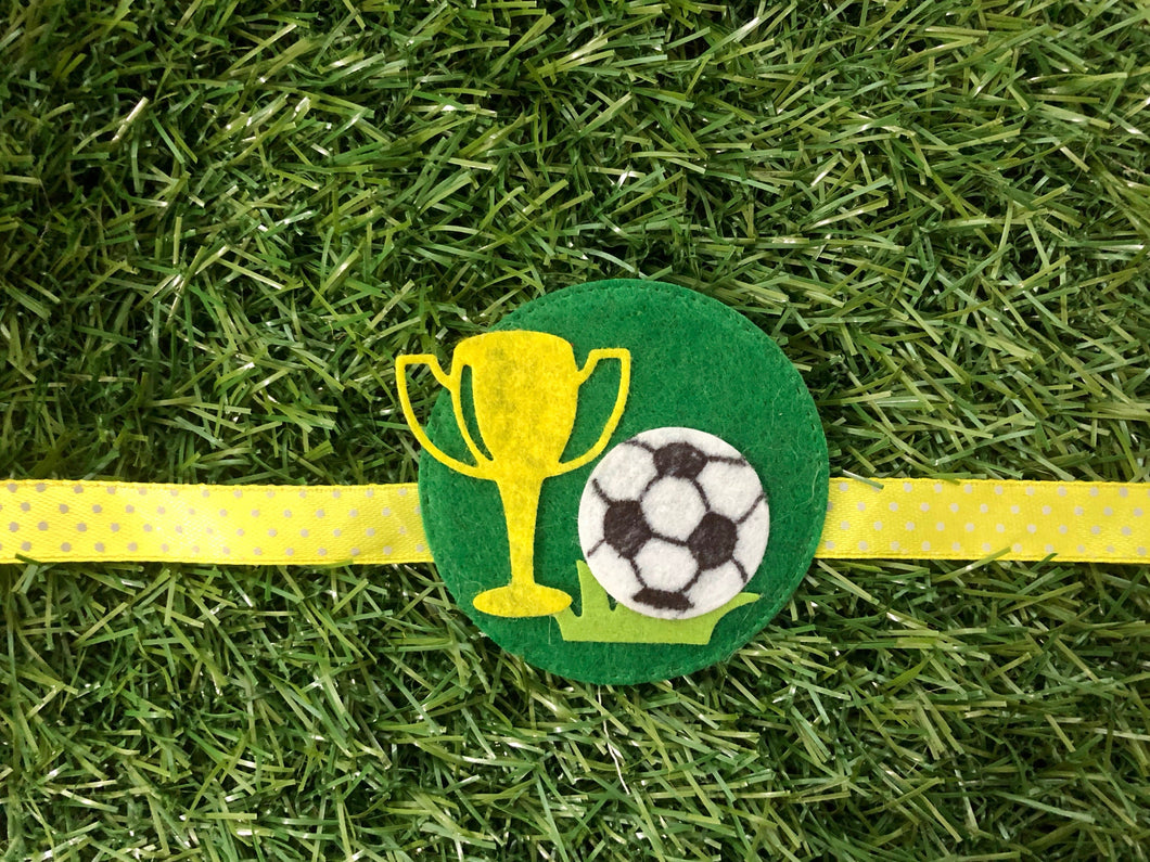 Football | Handmade Magnetic Felt Rakhi