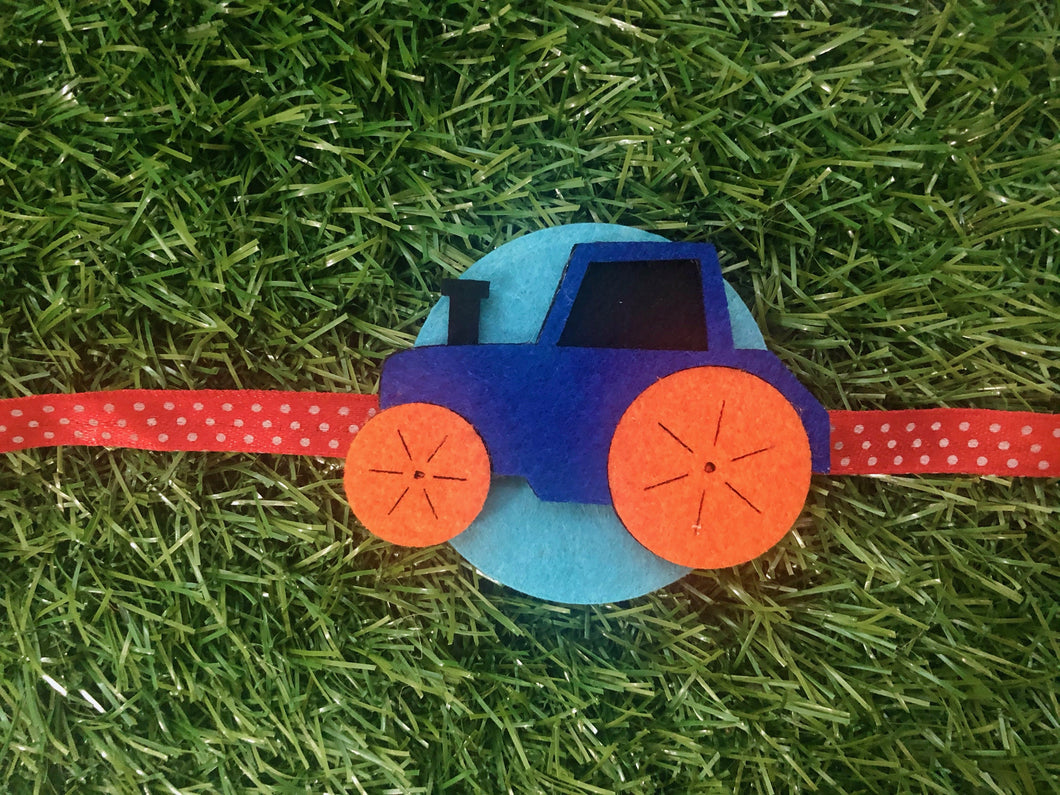 Tractor | Handmade Magnetic Felt Rakhi